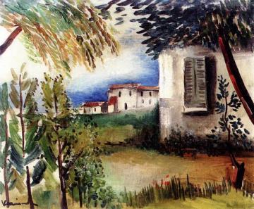 View Of A Village Artwork by Maurice De Vlaminck