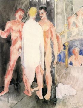 Turkish Bath Artwork by Charles Demuth