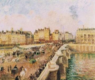 Pont Neuf, Afternoon, Sunshine Artwork by Camille Pissarro