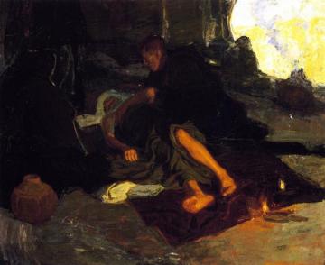 Job And His Three Friends Artwork by Henry Ossawa Tanner