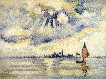 Sunset on the Lagoon, Venice Artwork by Henri Edmond Cross