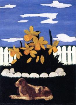 Giant Daffodils Artwork by Horace Pippin