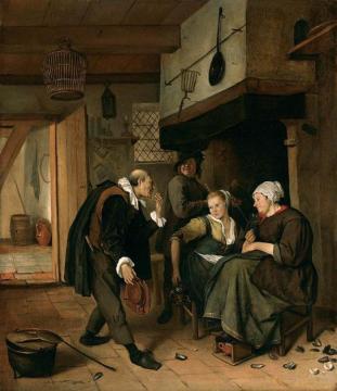 Oude Vrijer - Jonge Meid Artwork by Jan Steen