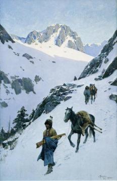 Successful Hunt Artwork by Henry F. Farny