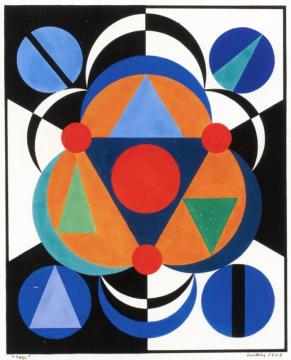 Rose Artwork by Auguste Herbin