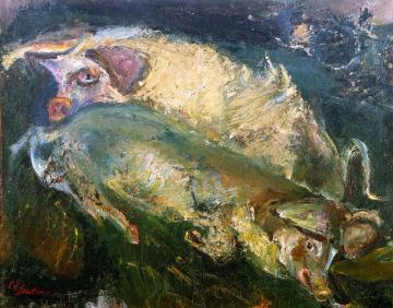 Pigs Artwork by Chaim Soutine