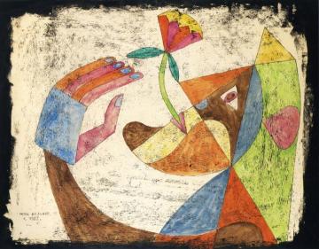 Woman and Flower Artwork by Victor Brauner