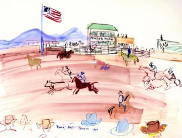Tucson Rodeo Artwork by Raoul Dufy