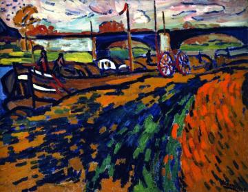 The Bridge At Chatou Artwork by Maurice De Vlaminck