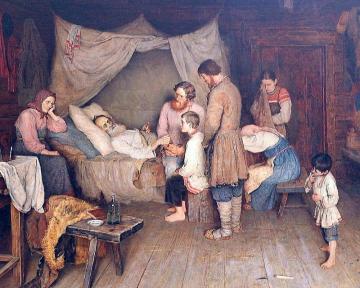 The Last Will Artwork by Nikolai Petrovich Bogdanov-belsky