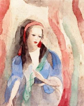 Portrait of a Woman Artwork by Marie Laurencin