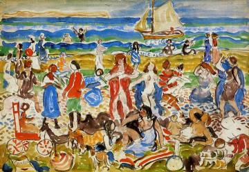 Bathers Artwork by Maurice Prendergast