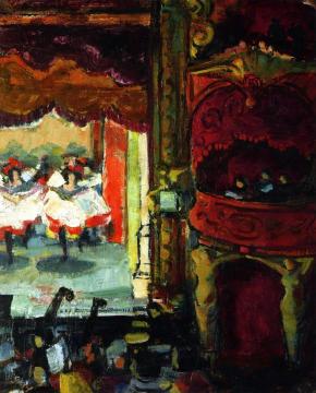 The Dancers at the Folies-Bergere Artwork by Anne Estelle Rice