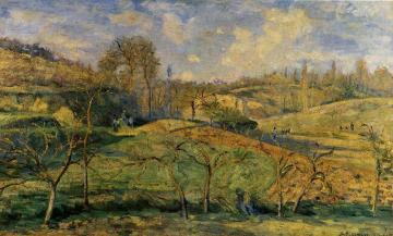 March Sun, Pontoise Artwork by Camille Pissarro