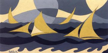 Marina Artwork by Giacomo Balla