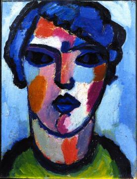 Dark Flame Artwork by Alexej Jawlensky