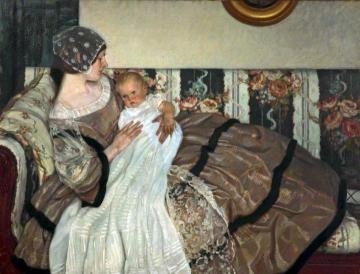 The First Born Artwork by Leonard Campbell Taylor