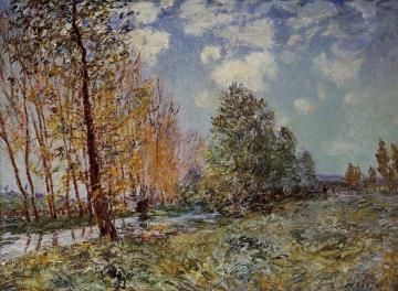 By The River Artwork by Alfred Sisley