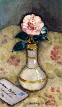 Pink Camellia Artwork by Kees Van Dongen