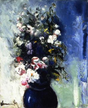 Flowers In A Blue Vase Artwork by Maurice De Vlaminck