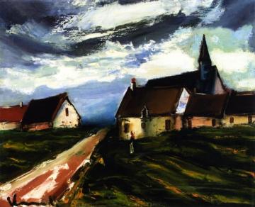 Village Street Artwork by Maurice De Vlaminck