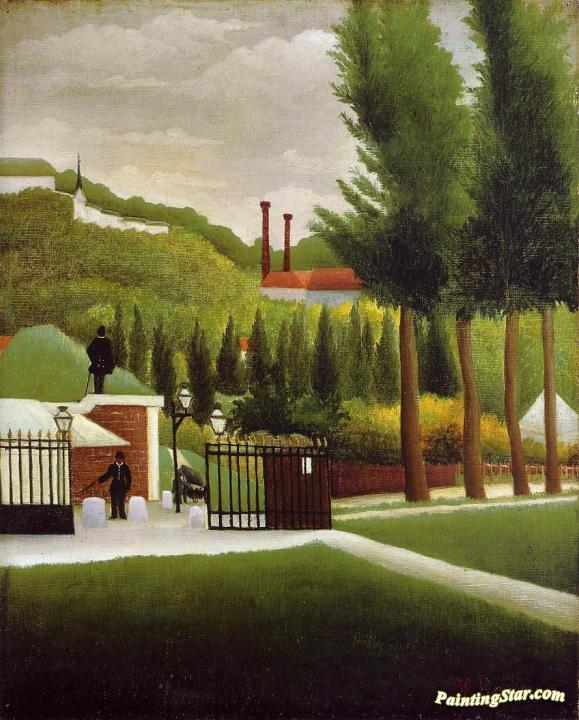The Customs House Artwork by Henri Rousseau