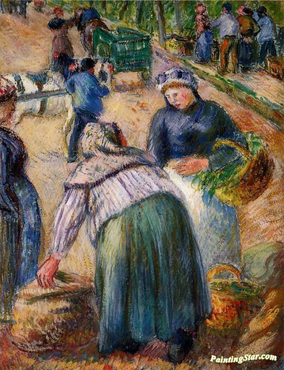 Potato Market, Boulevard des Fosses, Pontoise Artwork by Camille Pissarro