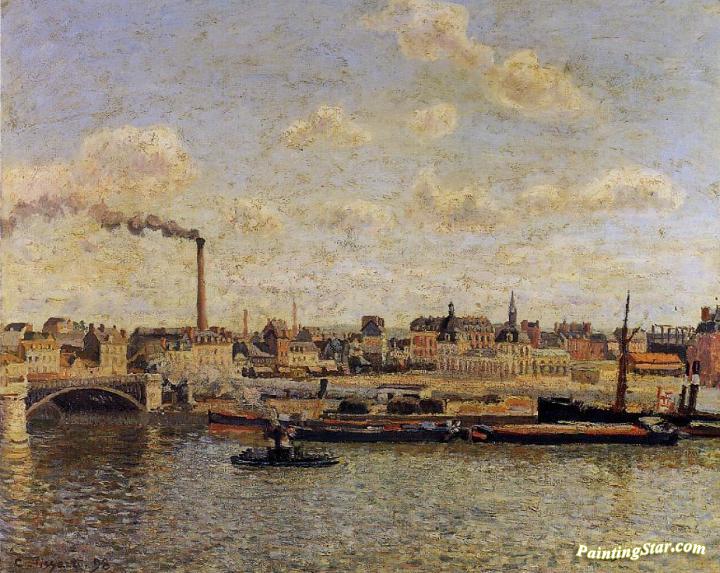 Rouen, Saint-Sever: Afternoon Artwork by Camille Pissarro