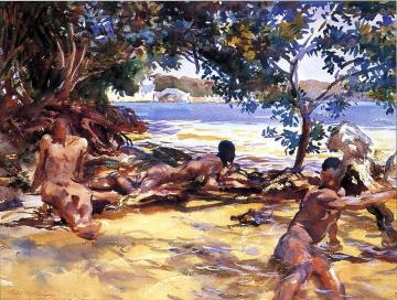 The Bathers Artwork by John Singer Sargent