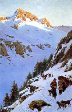 A Moment Of Suspense Artwork by Henry F. Farny