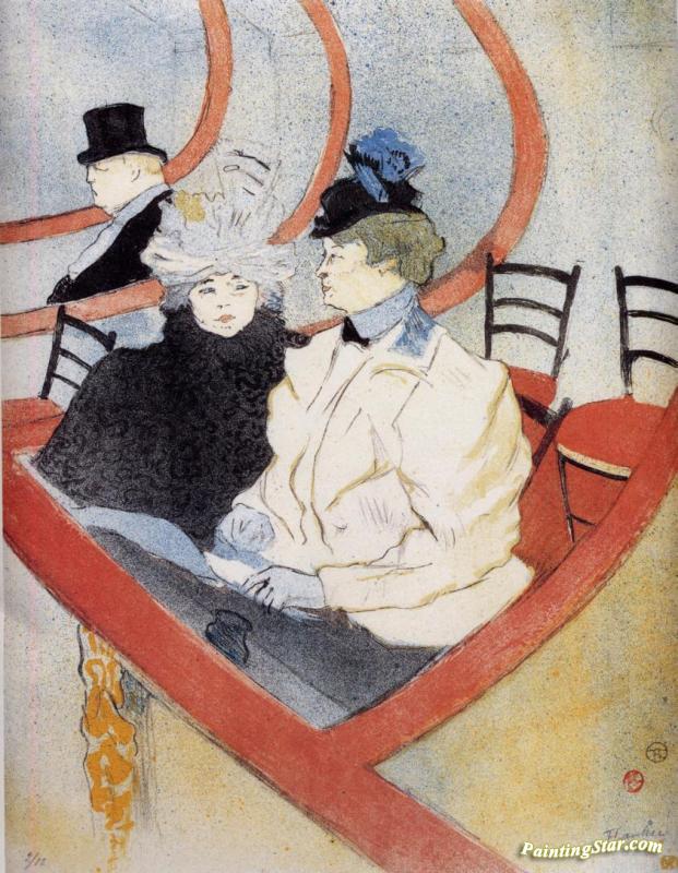 Box In The Grand Tier Artwork by Henri de Toulouse-Lautrec