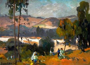 Picnic in the Arroyo Artwork by Franz Bischoff