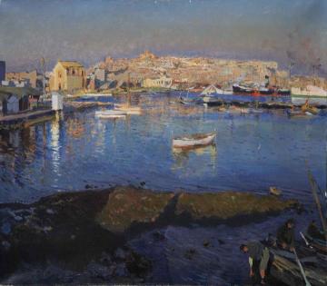 Puerto de Tarragona Artwork by Joaquin Mir Trinxet