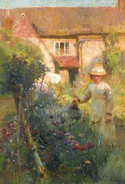 The Garden Artwork by Walter Frederick Osborne