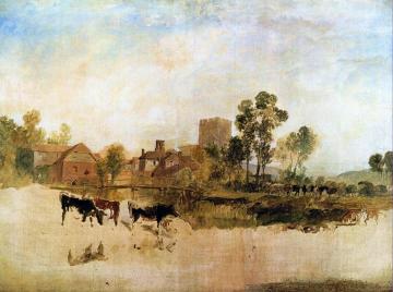 Goring Mill and Church Artwork by Joseph Mallord William Turner