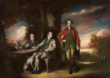 The Honourable Henry Fane With Inigo Jones And Charles Blair Artwork by Sir Joshua Reynolds