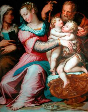 The Holy Family With Saint John Artwork by Giorgio Vasari