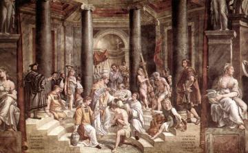 The Baptism Of Constantine (stanza Di Constantino) Artwork by Raphael