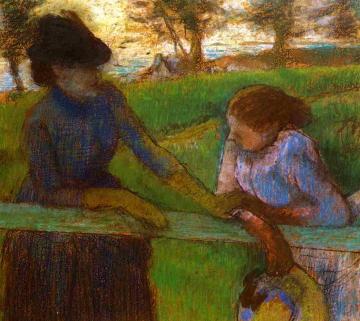 The Conversation Artwork by Edgar Degas