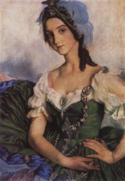 Portrait of Ballerina A.D. Danilova Artwork by Zinaida Serebriakova