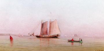 Misty Morning in New York Bay Artwork by Francis Augustus Silva