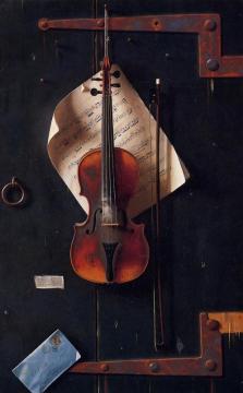The Old Violin Artwork by William Michael Harnett