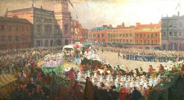 Hospital Carnival Day, Derby Artwork by Ernest Townsend