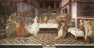Herod's Banquet Artwork by Fra Filippo Lippi