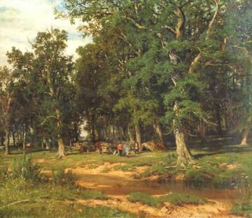 Haymaking In Oak Grove Artwork by Ivan Ivanovich Shishkin