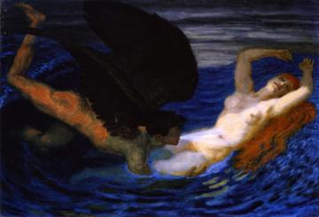 Wind And Waves, C.1927 Artwork by Franz von Stuck