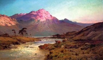 A Rosy Morn, near Aberdeen Artwork by Alfred de Breanski, Sr.