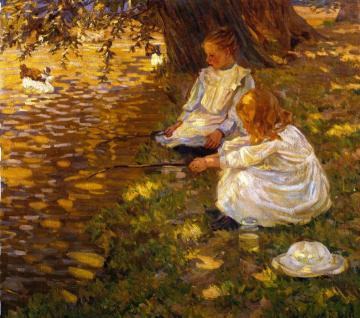 Fishing Artwork by Helen Galloway McNicoll