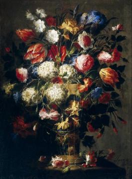 Flowers in a Vase Artwork by Juan de Arellano