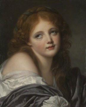 The Head of a Girl Artwork by Jean-Baptiste Greuze